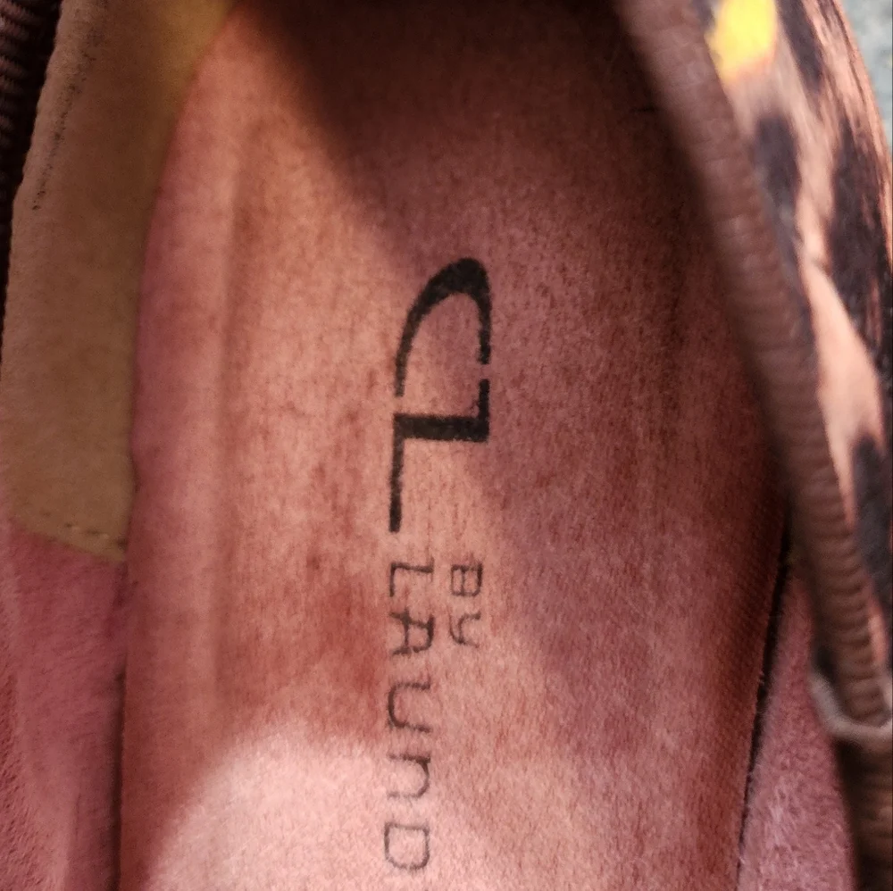 CL by Laundry Leopard Print Ballet Flats Tan Size 7.5 M - Picture 10 of 10